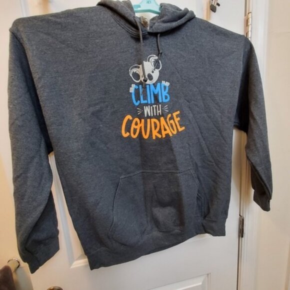 Gildan Climb with Courage Gray Hoodie Sweatshirt XL - Picture 1 of 7